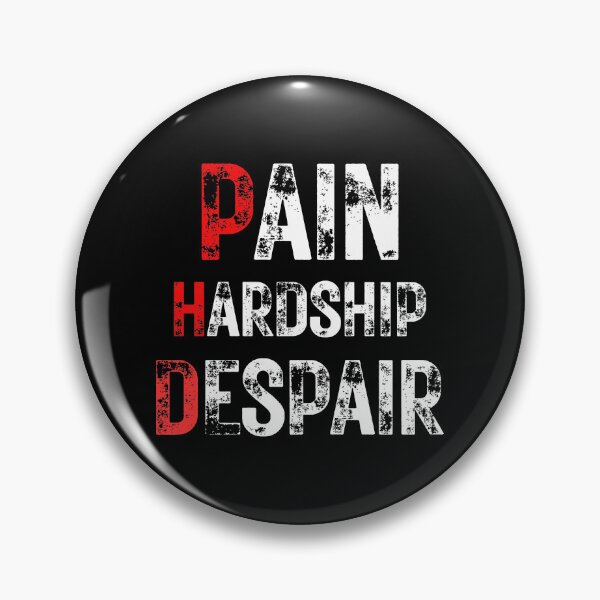 Item preview, Funny PhD Graduation Pain Hardship Despair Quote on Black designed and sold by Artycom.