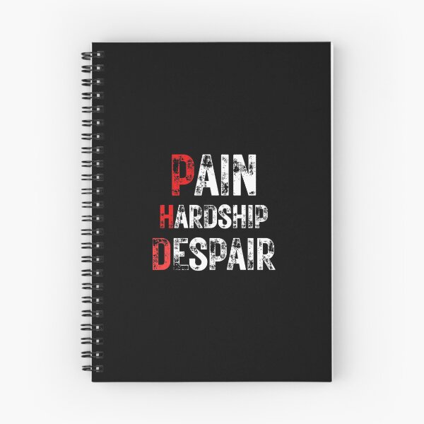 Item preview, Funny PhD Graduation Pain Hardship Despair Quote on Black designed and sold by Artycom.