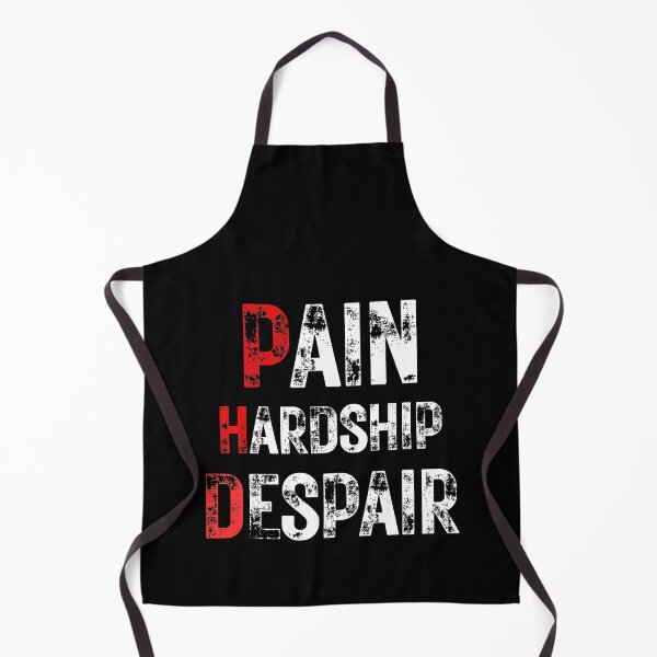 Item preview, Funny PhD Graduation Pain Hardship Despair Quote on Black designed and sold by Artycom.