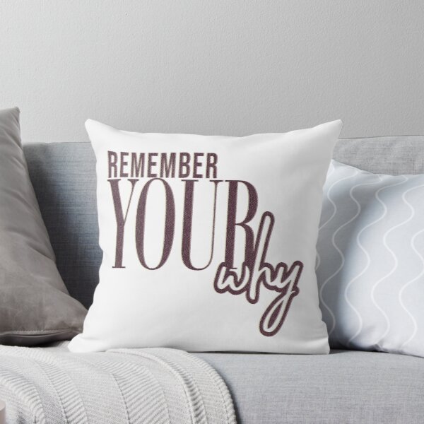 Item preview, Remember Your Why Quote designed and sold by KatBeeTee.