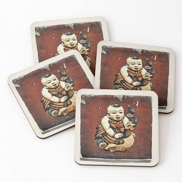 Item preview, Asian child with white hen / Swiss Artwork Photography designed and sold by Raphael Wolf.