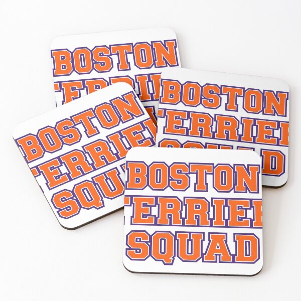 Item preview, Boston Terrier Squad - Energetic Orange and Purple Varsity Style designed and sold by shibuya_westin.