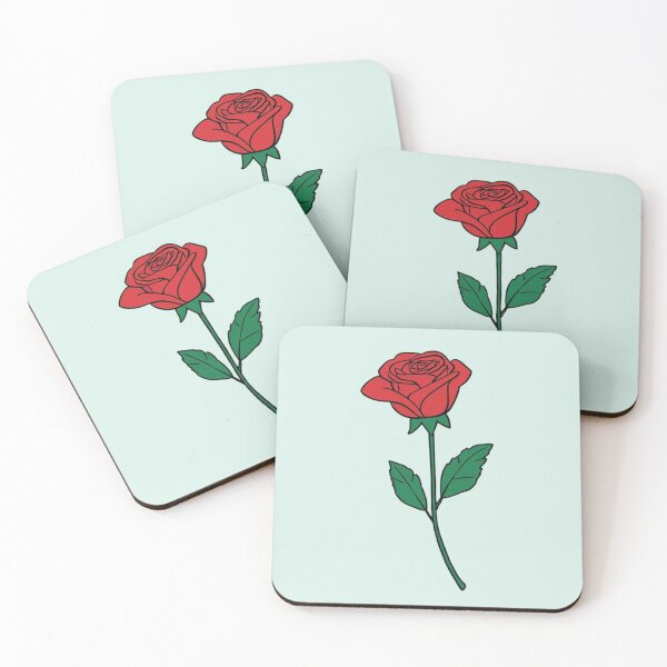 Item preview, Minimalist Single RedRose Graphic designed and sold by ValeriValera.