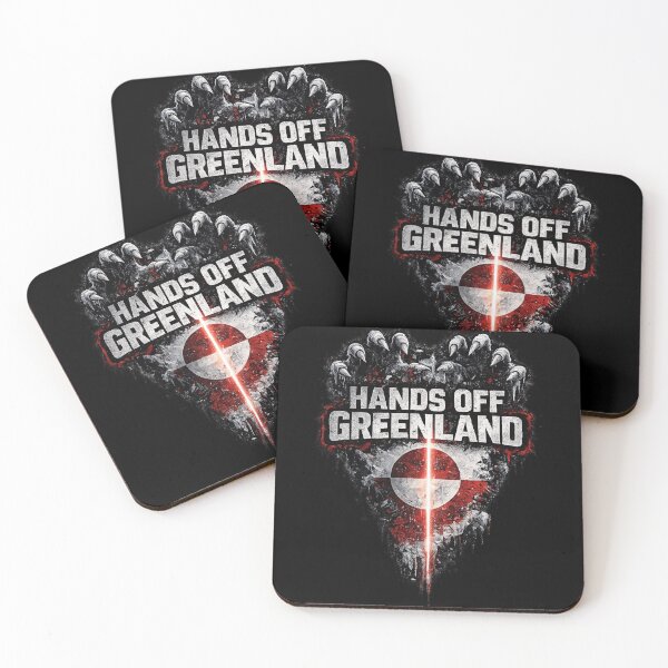 Item preview, Hands Off Greenland – Minimal Protest Art designed and sold by JordanInk Studio.
