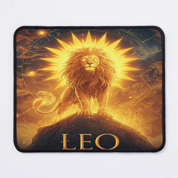 Item preview, Leo the Solar King – Majestic Zodiac Lion Art designed and sold by DreamistStore.