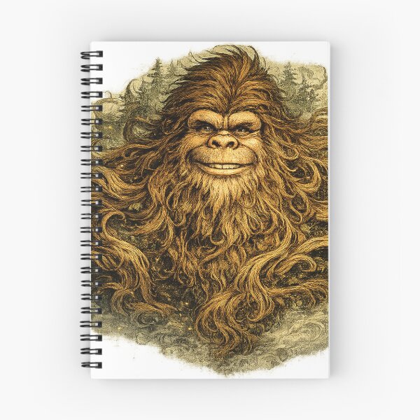 Item preview, Sasquatch head with flowing hair designed and sold by begood-designs.