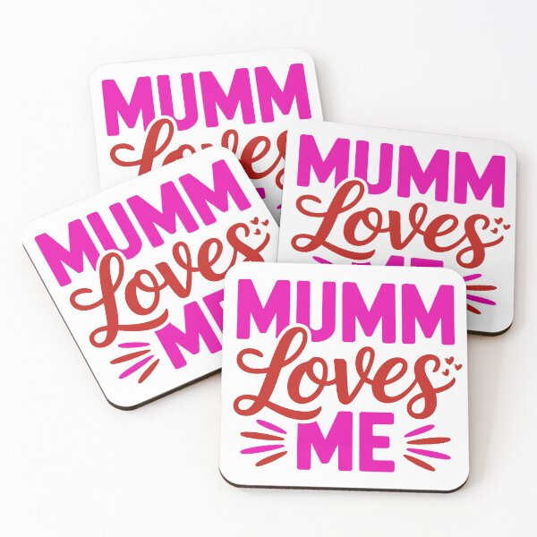 Item preview, Mumm Loves Me Cute Valentine’s Day Love Quote Bold Typography Design designed and sold by AnnCraftsPH.