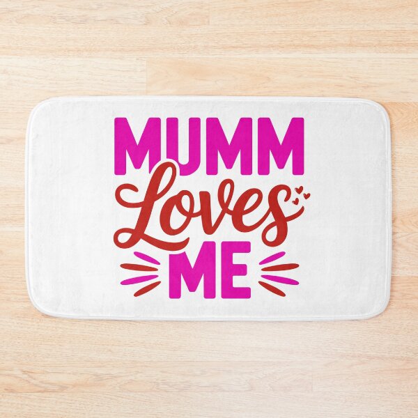 Item preview, Mumm Loves Me Cute Valentine’s Day Love Quote Bold Typography Design designed and sold by AnnCraftsPH.