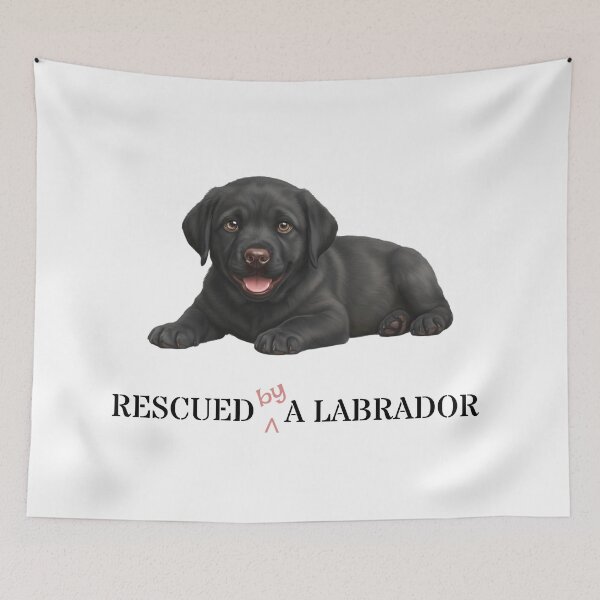 Item preview, Black Labrador Puppy Owner Gift: Rescued (by) a labrador designed and sold by MFOriginals.