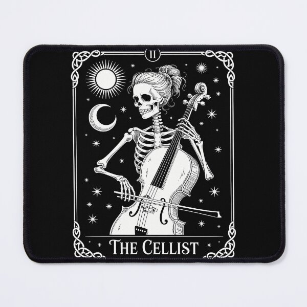 Item preview, Cellist Tarot Card Skeleton Cello Player Music Teacher designed and sold by gourpmerzihd.