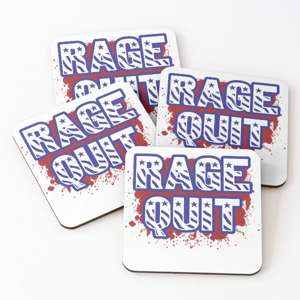 Item preview, Rage Quit USA Graphic Flag Font And Splats Design designed and sold by TheRainFamily.