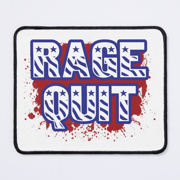 Item preview, Rage Quit USA Graphic Flag Font And Splats Design designed and sold by TheRainFamily.