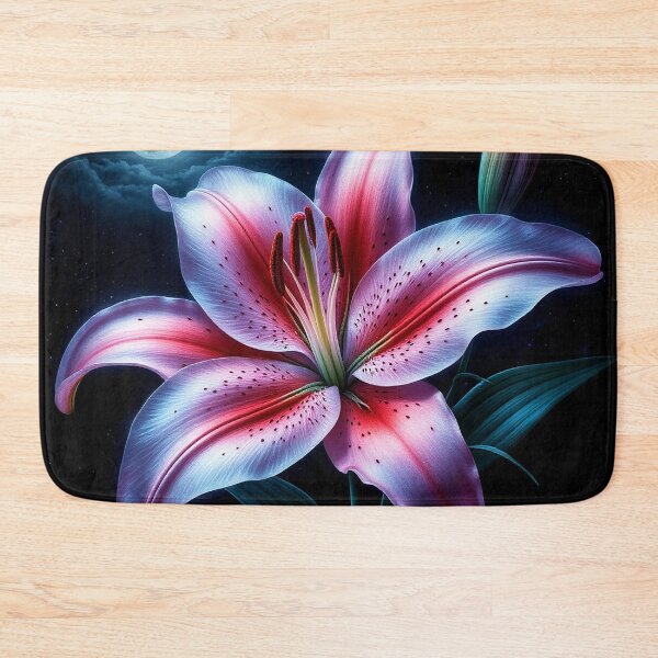 Item preview, Moonlit Lily Flower – Night Bloom Botanical Fantasy Art designed and sold by AmetistLight.