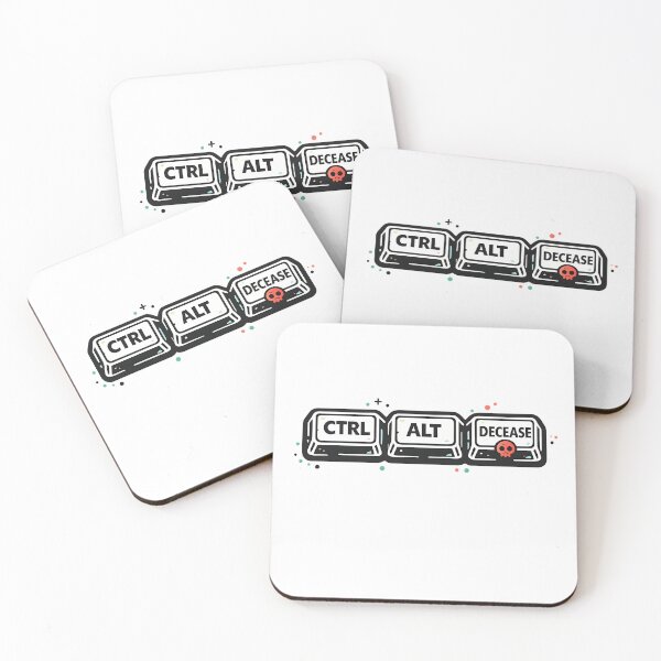 Item preview, Ctrl Alt Decease – Dark Keyboard Humor designed and sold by Cool Geeks.