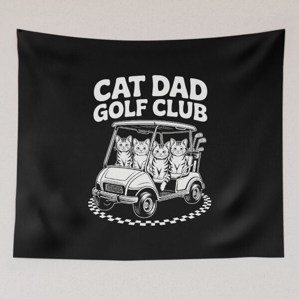 Item preview, Cat Dad Golf  Funny Golfing designed and sold by gourpmerzihd.