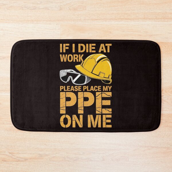 Item preview, If I Die at Work Please Place My PPE on Me – Dark Humor Construction Worker Joke designed and sold by Redgiant87x.