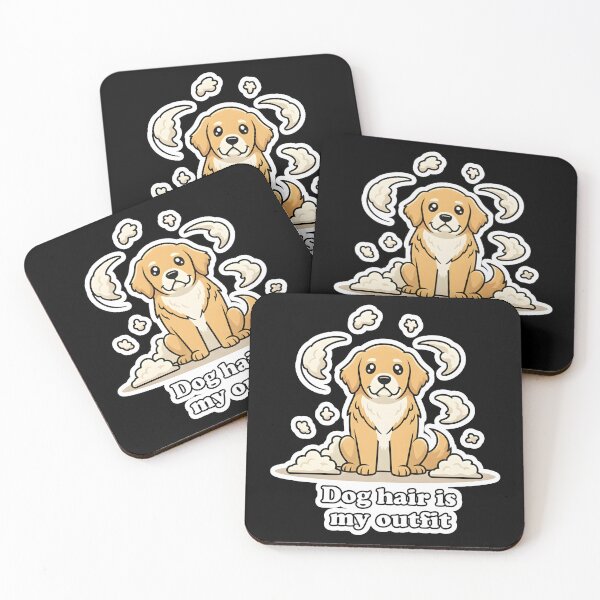 Item preview, Dog Hair is My Outfit – Cute Golden Retriever & Funny Saying for Dog Owners designed and sold by Fuechse.