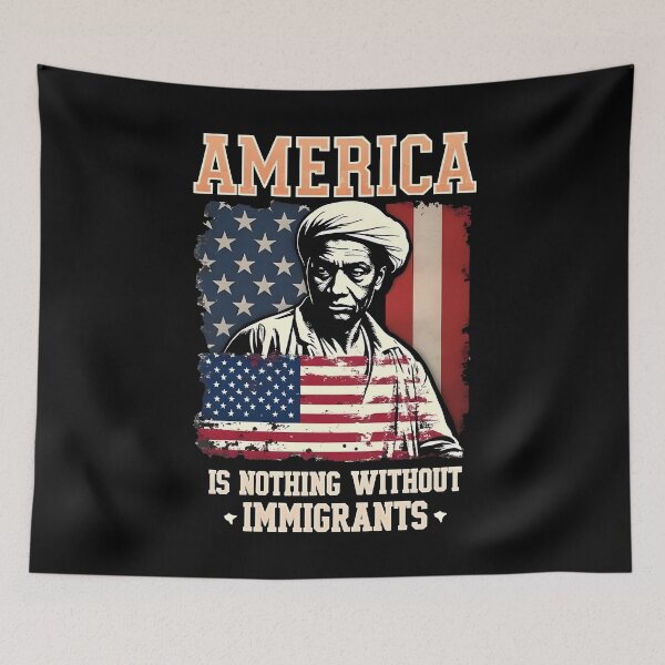 Item preview, anti ice America is nothing without immigrants designed and sold by Uglyandcute.