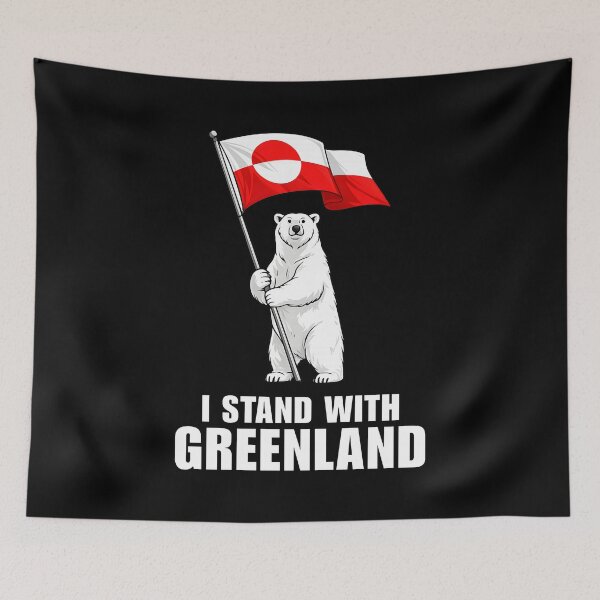 Item preview, I STAND WITH GREENLAND designed and sold by ProgressiveMob.