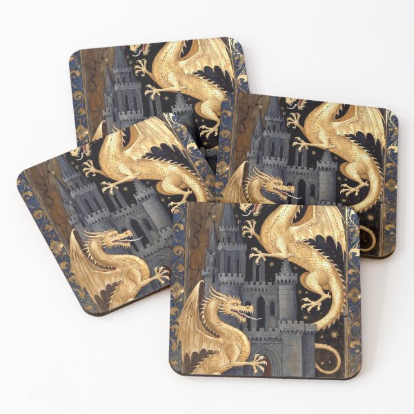 Item preview, Twin Goldwyrms of the Night Citadel designed and sold by OneNineNineSix.