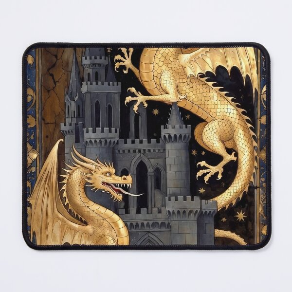 Item preview, Twin Goldwyrms of the Night Citadel designed and sold by OneNineNineSix.