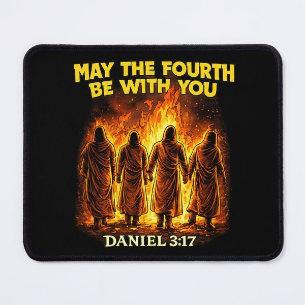 Item preview, May The Fourth Be With You Daniel 3 17, Cool Bible Quote, Christianity Gift, Faith, Church, Soft designed and sold by toongstudio.
