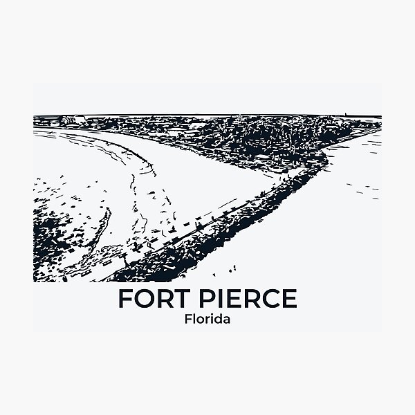 Item preview, Fort Pierce, Florida designed and sold by Lakeric Cityscapes.