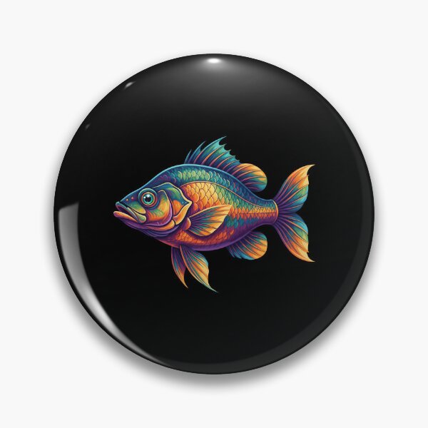 Item preview, Colorful Rainbow Fish Tropical Marine Life Vector Illustration designed and sold by DrawHandArt.