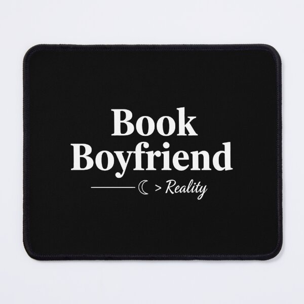 Item preview, Book Boyfriend Better Than Reality Minimalist Book Lover Quote designed and sold by SplashTastic.