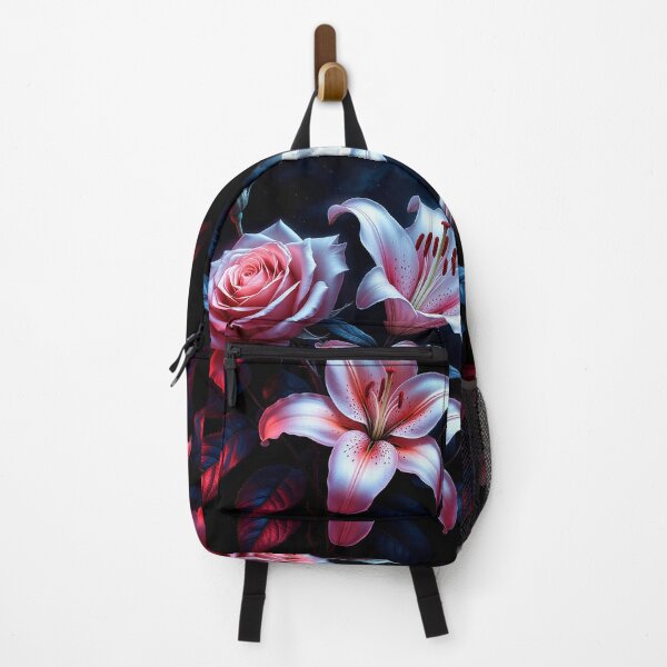 Item preview, Moonlit Rose and Lily – Midnight Floral Fantasy designed and sold by AmetistLight.