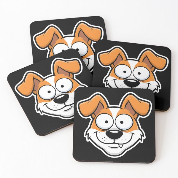 Item preview, Crazy & Funny Dog Face – Jack Russell Terrier Cartoon Sticker designed and sold by Fuechse.