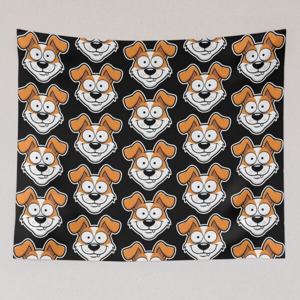 Item preview, Crazy & Funny Dog Face – Jack Russell Terrier Cartoon Sticker designed and sold by Fuechse.