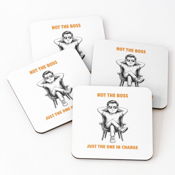 Item preview, Not The Boss Just The One In Charge - Funny Office T-Shirt designed and sold by PrintAtelier.