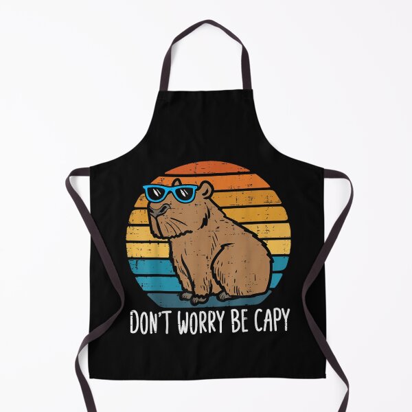 Item preview, Dont Worry Be Capy Capybara Retro Men Boys Kids Youth Women Art for Men Women Kids , Capybara Gift Lover designed and sold by DZIRI NAJAT.