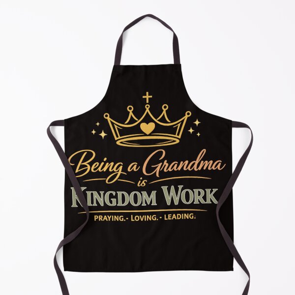 Item preview, Being a Grandma is Kingdom Work – Christian Grandma Crown Design designed and sold by FrameFlow.