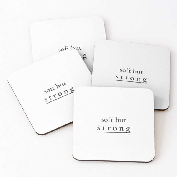 Item preview, Soft But Strong Quote – Minimal Aesthetic Typography Design designed and sold by glowtrendz.