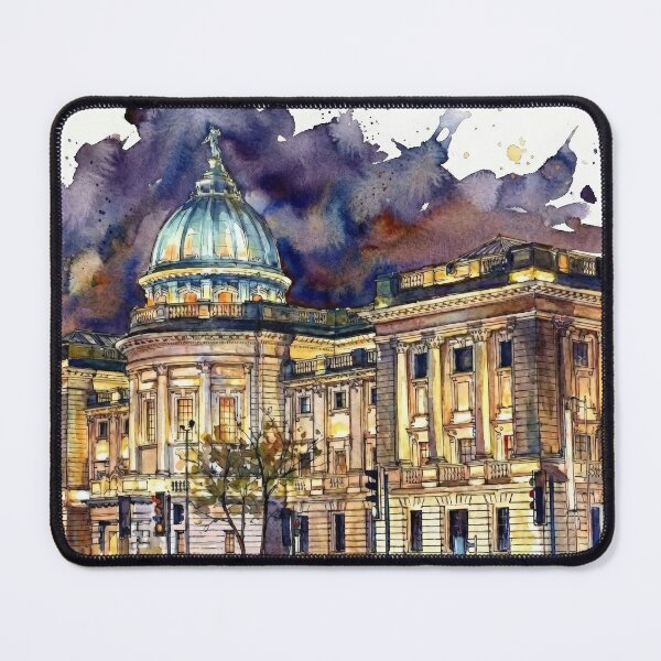 Item preview, Glasgow Mitchell Library Watercolour  designed and sold by davidelder.