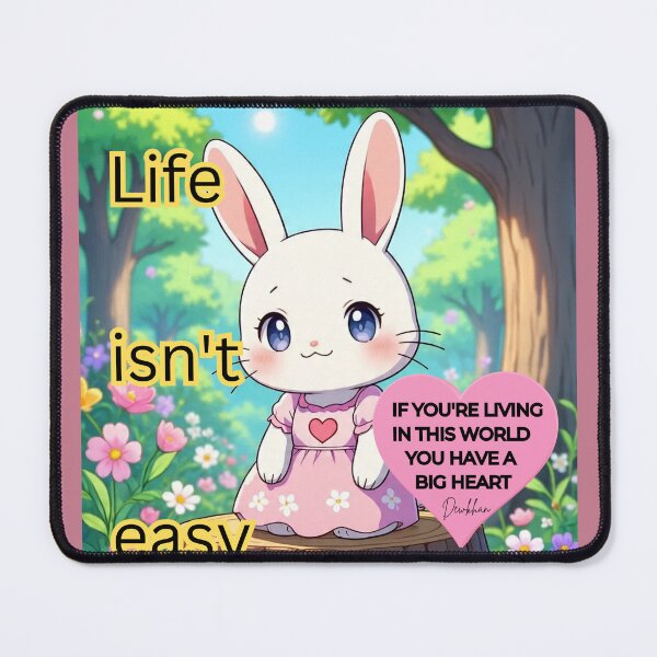Item preview, Custom design   Life is not easy  inspirational bunny t-shirt  designed and sold by Dew  Drop wear.