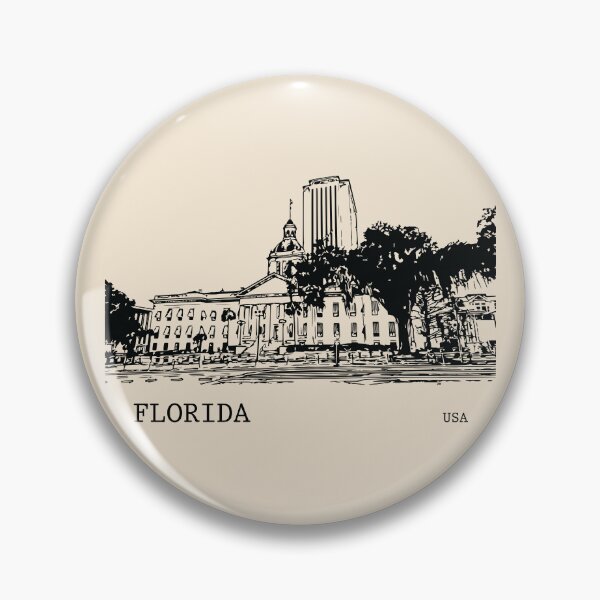 Artikelvorschau, Bundesstaat Florida, USA entworfen und verkauft von Lakeric Cityscapes.