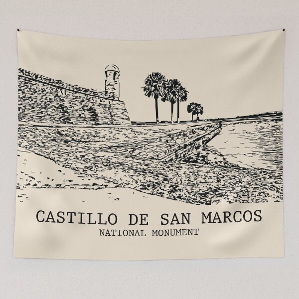 Artikelvorschau, Nationaldenkmal Castillo de San Marcos entworfen und verkauft von Lakeric Cityscapes.