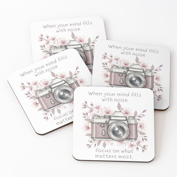 Item preview, Vintage Camera Illustration With Inspirational Mindfulness Quote designed and sold by DigitalMomy.
