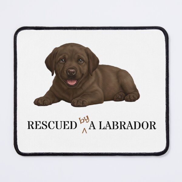 Item preview, Brown Labrador Puppy Owner Gift: Rescued (by) a Labrador designed and sold by MFOriginals.
