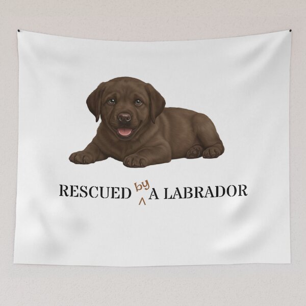 Item preview, Brown Labrador Puppy Owner Gift: Rescued (by) a Labrador designed and sold by MFOriginals.