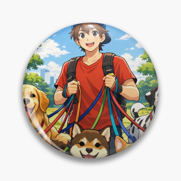 Item preview, Trust Me, I’m a Dog Sitter – Cute Anime Dog Walking Design designed and sold by Stileansia.