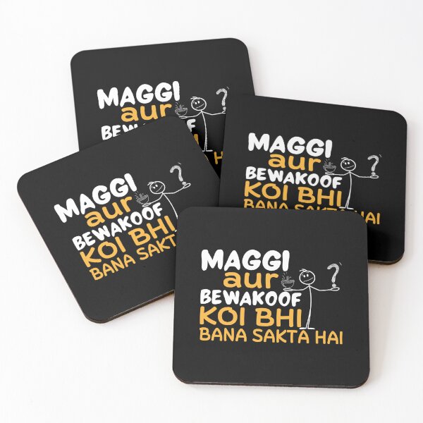 Item preview, Funny Sarcastic HINDI Typography – Quirky Desi Humour Quote Design VER40 designed and sold by mndesignworx.
