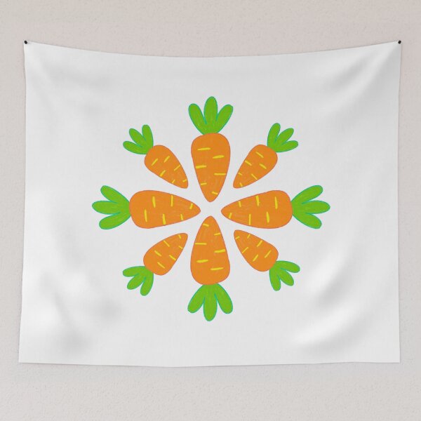 Item preview, Cute Carrot Pattern Illustration designed and sold by MooBinArt.
