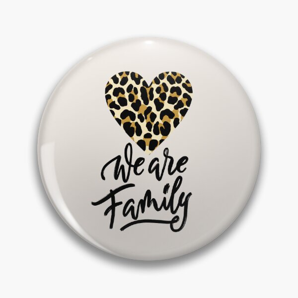 Item preview, We are family. With Heart. Leopard print designed and sold by Sandra Brezina.