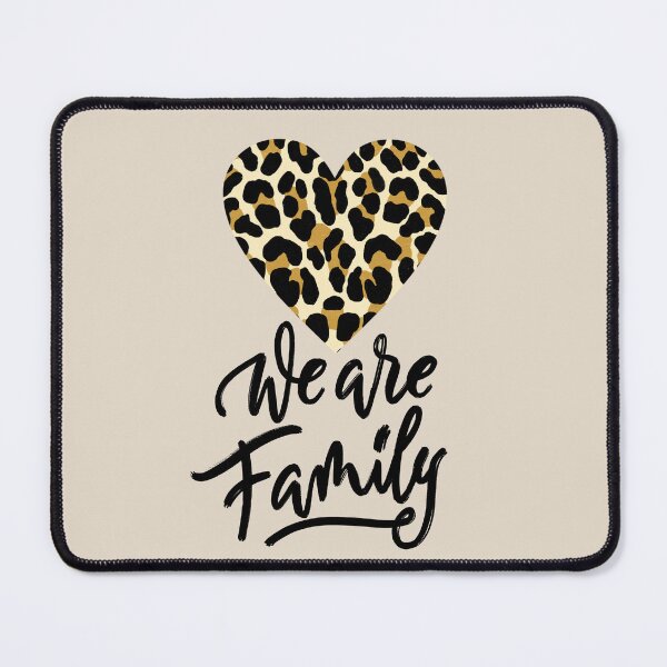 Item preview, We are family. With Heart. Leopard print designed and sold by Sandra Brezina.