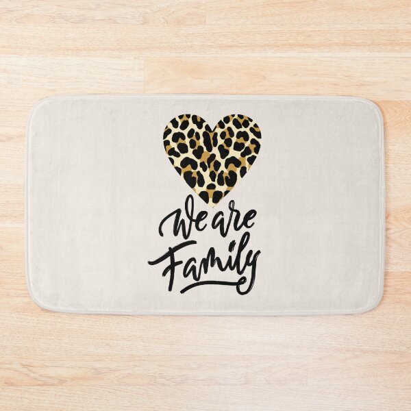 Item preview, We are family. With Heart. Leopard print designed and sold by Sandra Brezina.