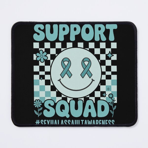 Item preview, Support Squad Sexual Assault Awareness Smile Teal Ribbon designed and sold by bongsentrang.